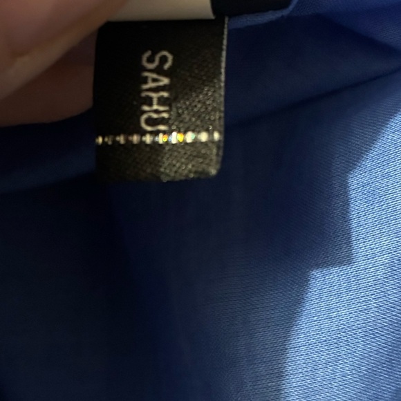 Kate Spade Floral Eyelet Puff Sleeve Dress in Blue 10 - Picture 13 of 16